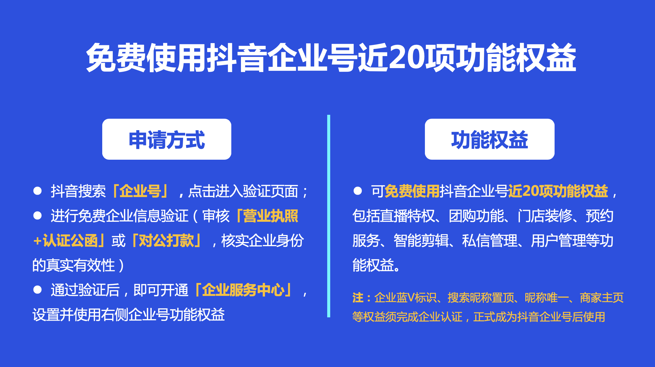 如何免费使用近20项抖音企业号功能权益？-壹佰资源网